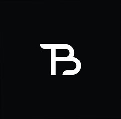 Initial based modern and minimal Logo. TB BT letter trendy fonts monogram icon symbol. Universal professional elegant luxury alphabet vector design