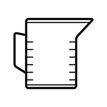 beaker icon vector illustration photo