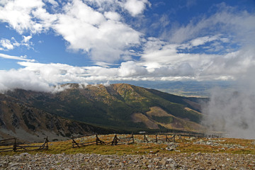 View from Chopok hill in autumn Nizke Tatry mountains in Slovakia © honza28683
