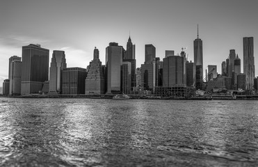 Manhattan through the east river