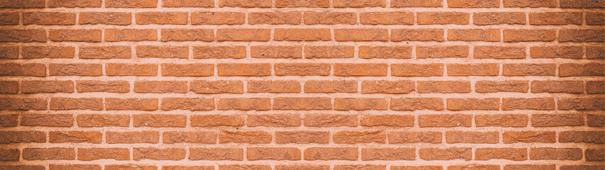 Red orange brown rustic brick wall texture background banner