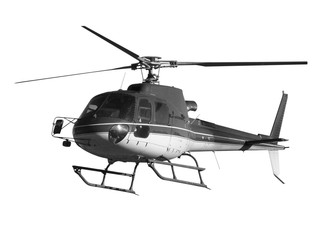 Fototapeta na wymiar Helicopter isolated on white