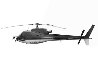 Helicopter isolated on white background