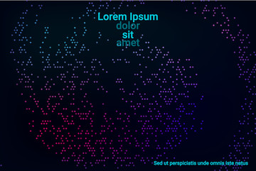 Obraz premium Vector neon background.