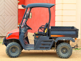 Atv with roof for work