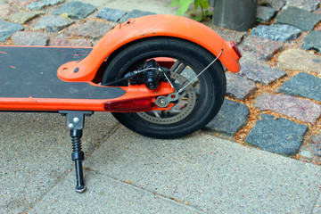 Small rear wheel of bike