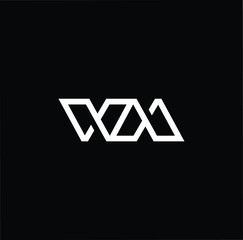 Initial based modern and minimal Logo. WM MW letter trendy fonts monogram icon symbol. Universal professional elegant luxury alphabet vector design