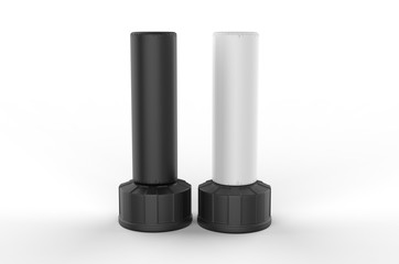 Blank Freestanding Punch Bag For Branding And Mock Up, 3d render illustration.