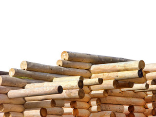 Cottage of log under construction