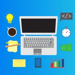 Freelancer graphic design illustration