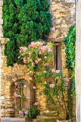 Fototapeta na wymiar Gasse im Dorf Le Barroux in der Provence