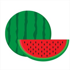 Watermelon vector ilustration can be used for business