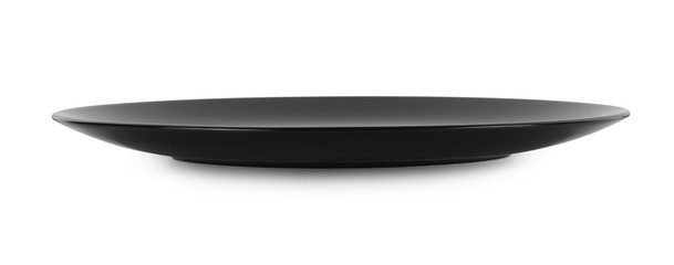 empty plate on white background