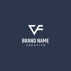 Letter VF logo Icon template design in Vector illustration 