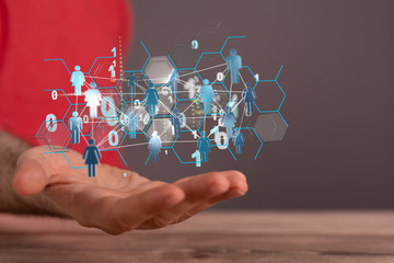 group of network people - Business and contact