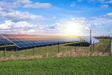 Solar panel . energy of the sun .