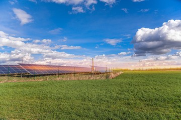 Fototapeta premium Solar panel . energy of the sun . 