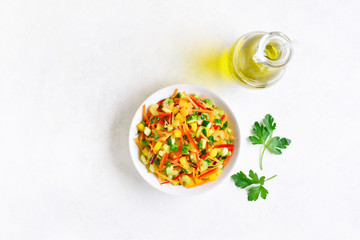 Healthy vegetable salad