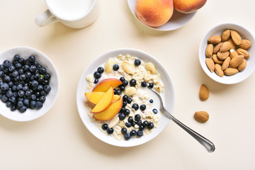 Oatmeal porridge in bowl