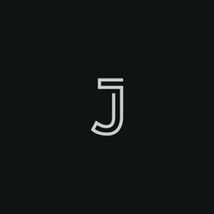 J Letter Triangle Logo Template Illustration Design.