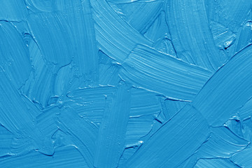 blue oil painting brush strokes