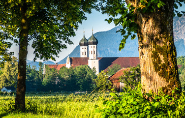 Fototapeta na wymiar benediktbeuern monastery