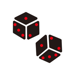 dice icon vector illustration symbol