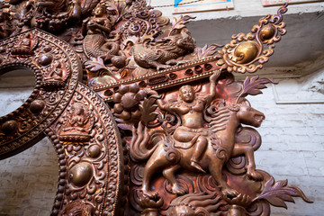 Copper buddhist sculpture
