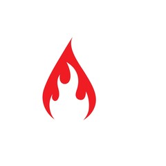Fire flame Logo icon vector illustration design