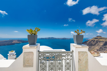 Wonderful views, Santorini, Greece. Luxury summer vacation background, honeymoon travel...