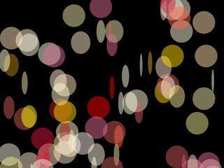 Abstract red yellow circle and ellipses illustration background