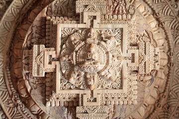 Wooden carved Mandala