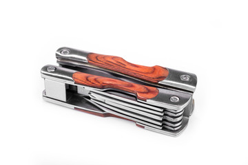 Multifunction Folding Pocket Knife for outdoor on a white