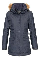 Coat outdoor ladies on invisible mannequin with clipping path