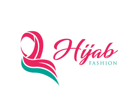 Muslim fashion logo template, muslim for hijab fashion store, vector