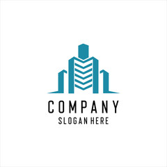 Obraz premium Apartment, Real Estate, Cityscape, City Skyline logo design inspiration, Urban City Apartment Building Real Estate Business Chart Logo design