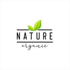 Nature leaf logo design concept,  logo design inspiration