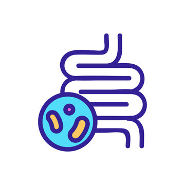 probiotic icon vector. Thin line sign. Isolated contour symbol illustration