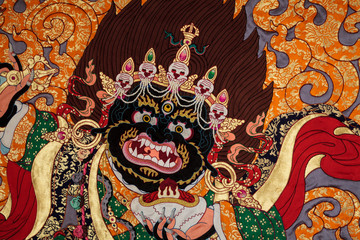 Silk Thangka detail