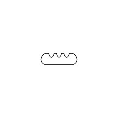 Bread icon. Bakery food symbol. Logo design element