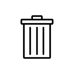 trash can icon vector template