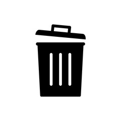 trash can icon vector template