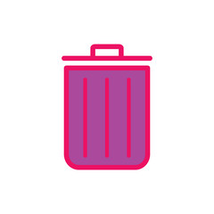 trash can icon vector template