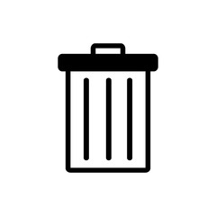 trash can icon vector template