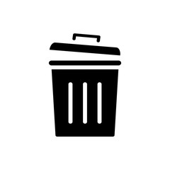 trash can icon vector template