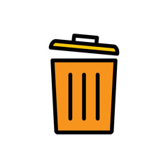 trash can icon vector template