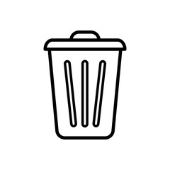 trash can icon vector template