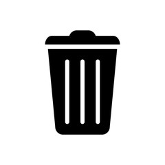 trash can icon vector template