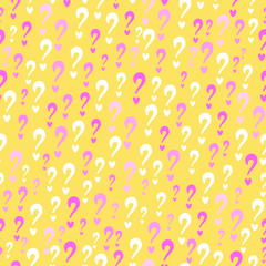questions marks seamless pattern.abstract shapes seamless pattern for textile, fabric, wrapping,wallpaper