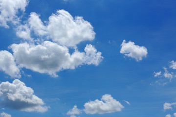 Naklejka na ściany i meble cloud on clear blue sky background